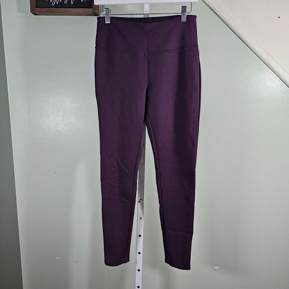 Eddie Bauer Pants - Eddie Bauer Women's Slim Tummy Panel Full Length Dress Leggings Purple Medium